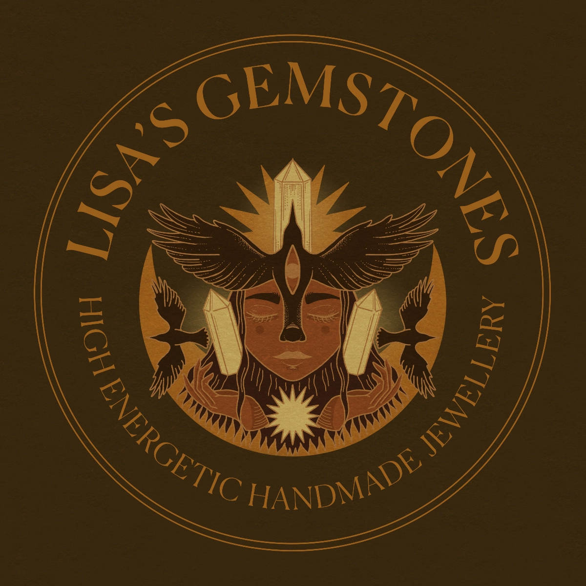 lisas-gemstones-logo-design